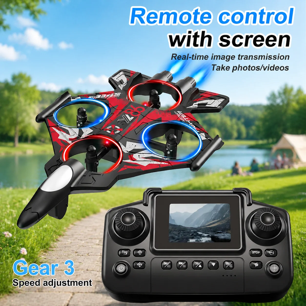 Fighter Shape RC Quadcopter - Image 1