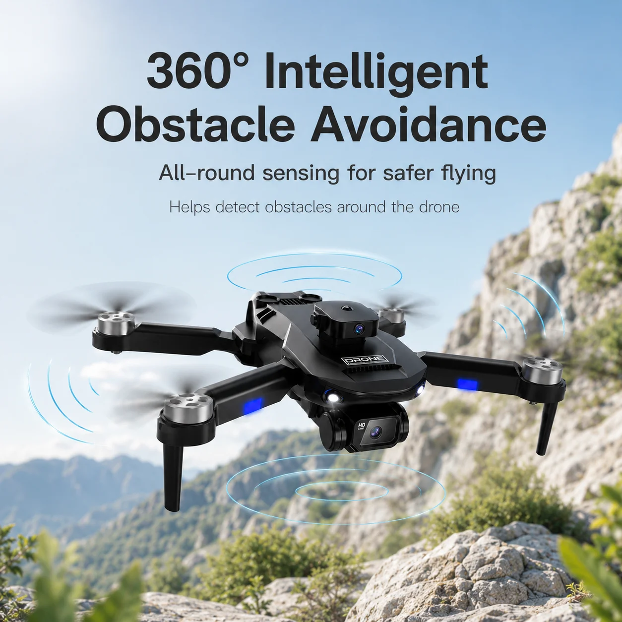 Drone F196  4K Dual Camera 360° RC Quadcopter - Image 1