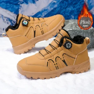 Unisex Winter Fleece Lined Snow Boots - Thumbnail Image 1