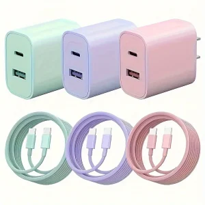 20W USB C fast Charger Power Adapter with 6FT Cable Type C - Thumbnail Image 4