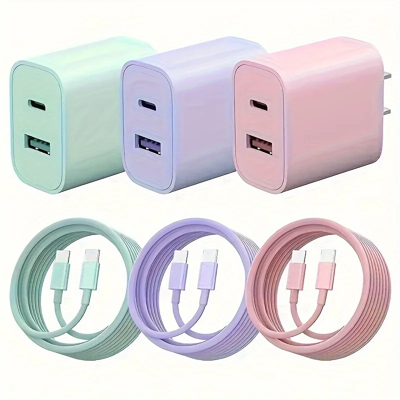 20W USB C fast Charger Power Adapter with 6FT Cable Type C - Image 4