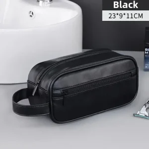 Multi Pockets PU Toiletry Bag For Men - Thumbnail Image 5
