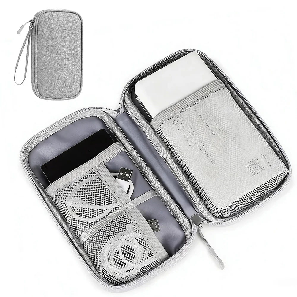 Data Cable Storage Bag Waterproof Portable - Image 1