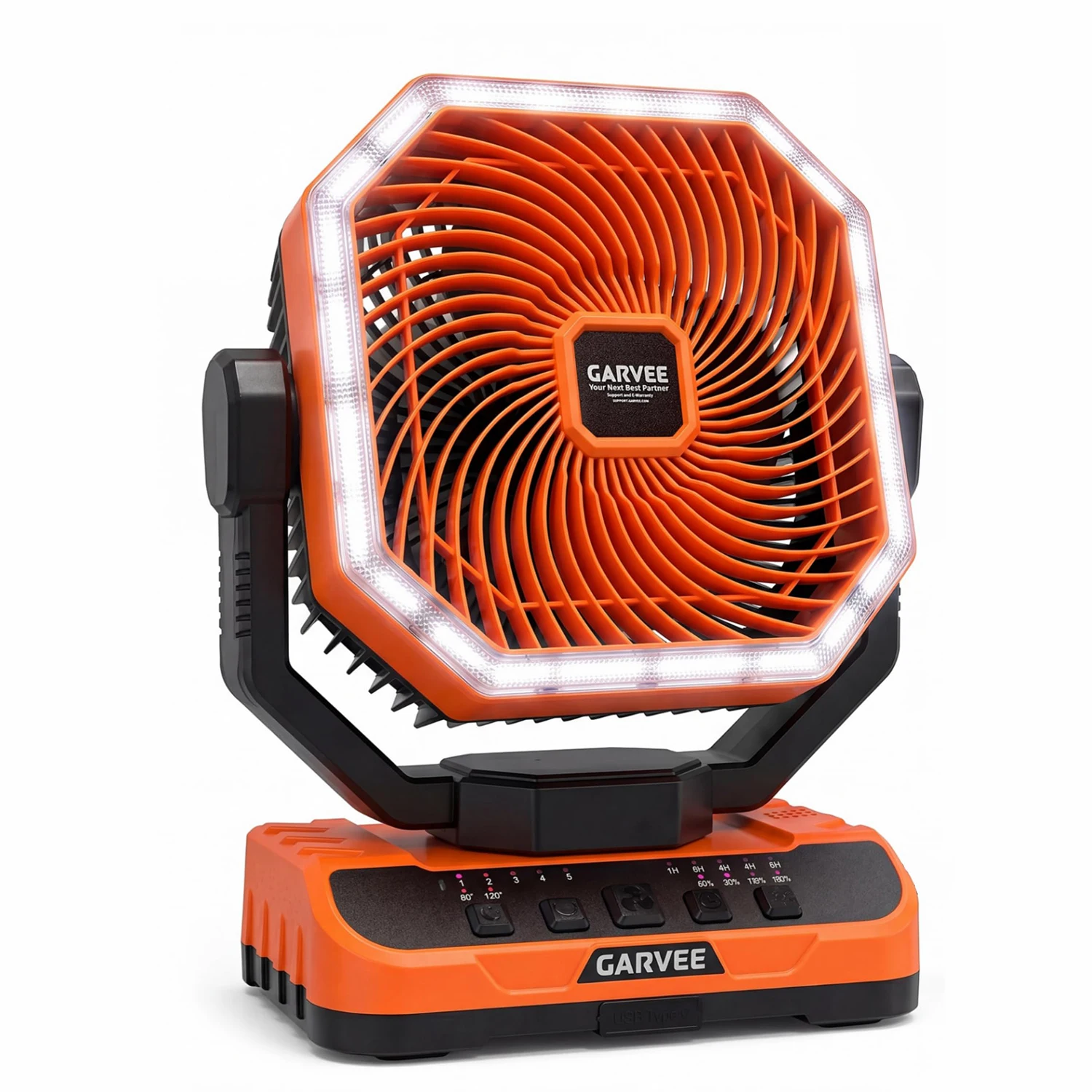 Portable Camping Fan Rechargeable Battery - Image 1