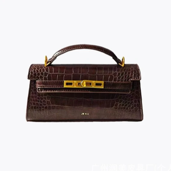 Leather Top Handle Handbag Women's Purse - Image 1