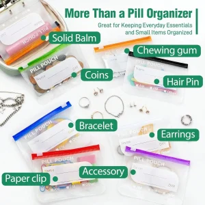 Waterproof Zipper Medicine Pouches Set, - Thumbnail Image 4