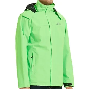 Men's Lightweight Waterproof Hooded Rain Jacket - Thumbnail Image 3