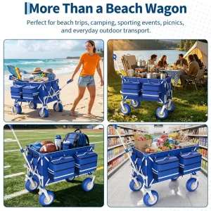 Heavy Duty Beach 460LBS Folding Utility Wagon - Thumbnail Image 3
