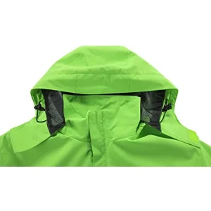 Men's Lightweight Waterproof Hooded Rain Jacket - Thumbnail Image 2