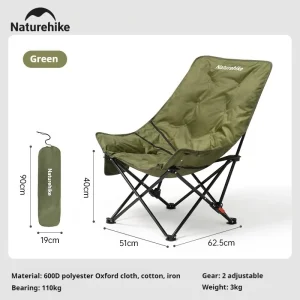 High Back Folding Adjustable Lounge Chair - Thumbnail Image 4
