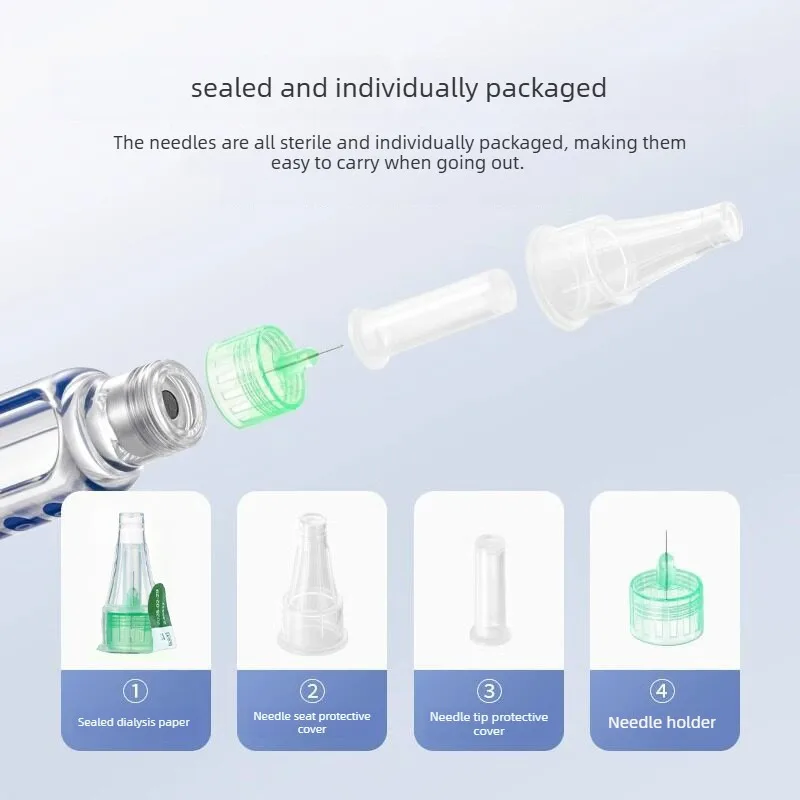 100PCS Disposable Insulin Pen Needles 4/5/6/8mm - Image 1
