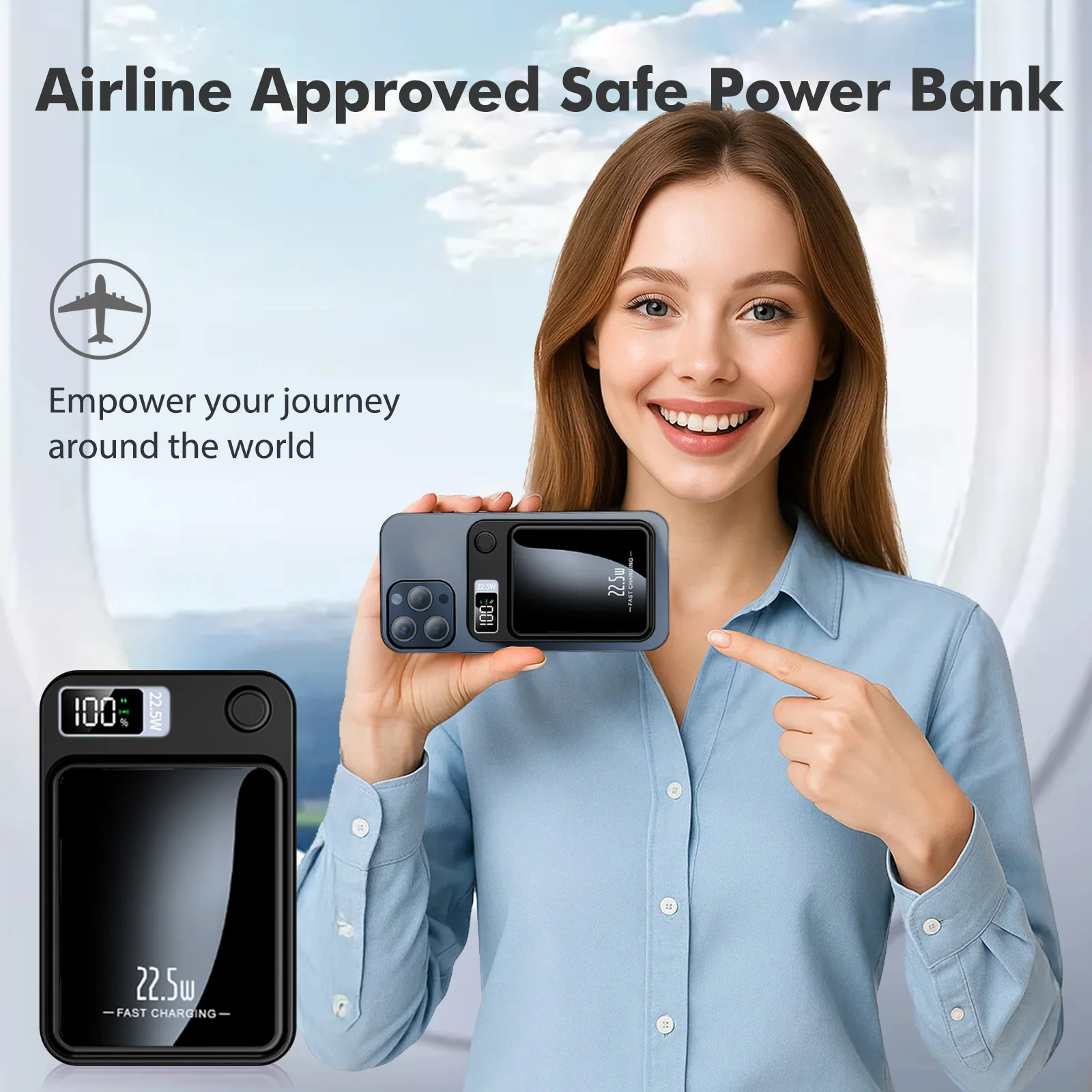 Wireless Magnetic Power Bank Fast Charging Portable - Image 6