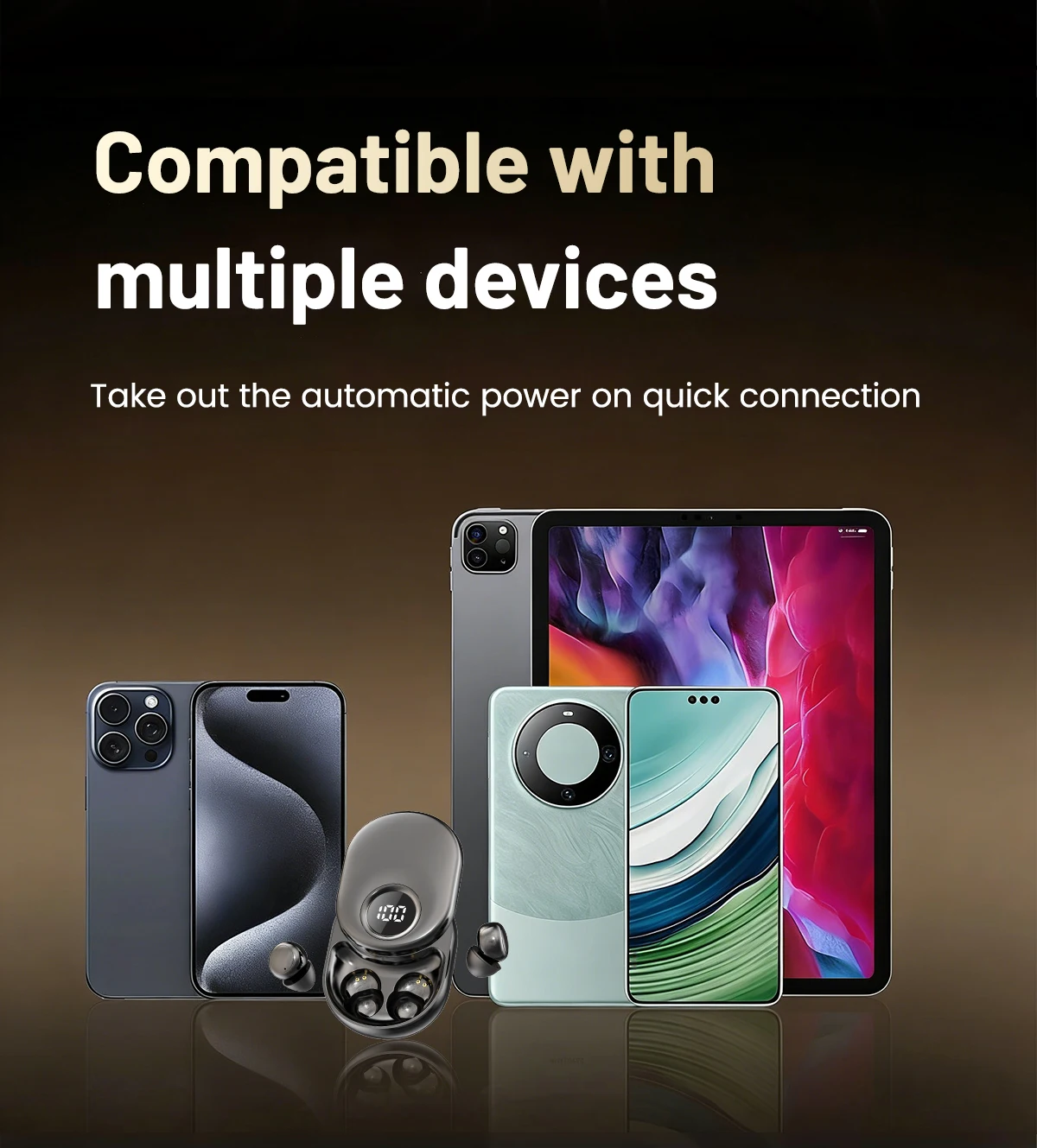Bluetooth Wireless Earbuds Sleep Earphones, - Image 5