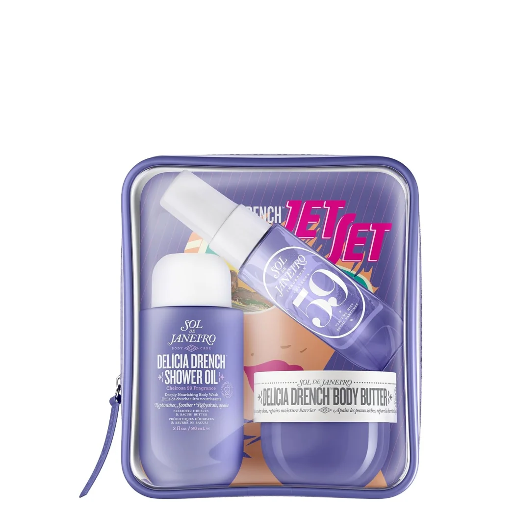 Mini Travel Size Body Wash & Skincare Travel Set, - Image 3