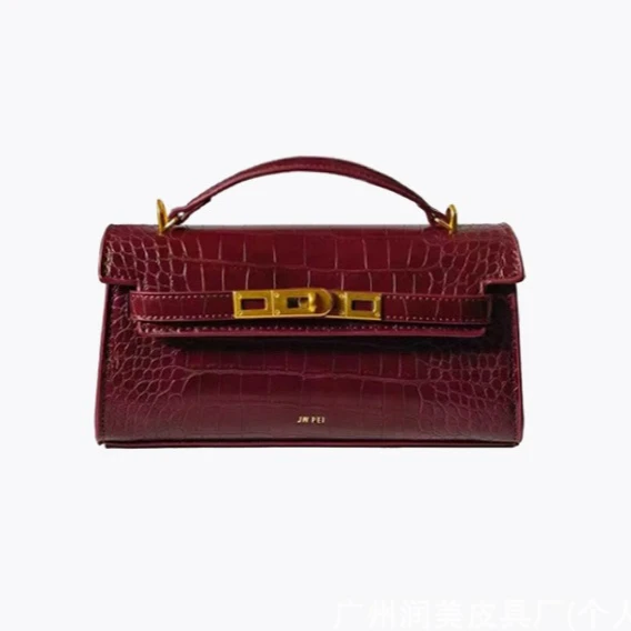 Leather Top Handle Handbag Women's Purse - Image 8