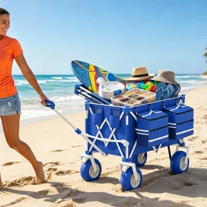 Heavy Duty Beach 460LBS Folding Utility Wagon