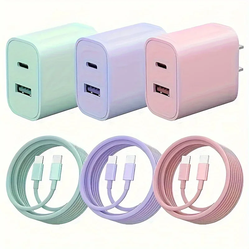20W USB C fast Charger Power Adapter with 6FT Cable Type C - Image 1