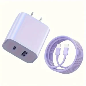 20W USB C fast Charger Power Adapter with 6FT Cable Type C - Thumbnail Image 3