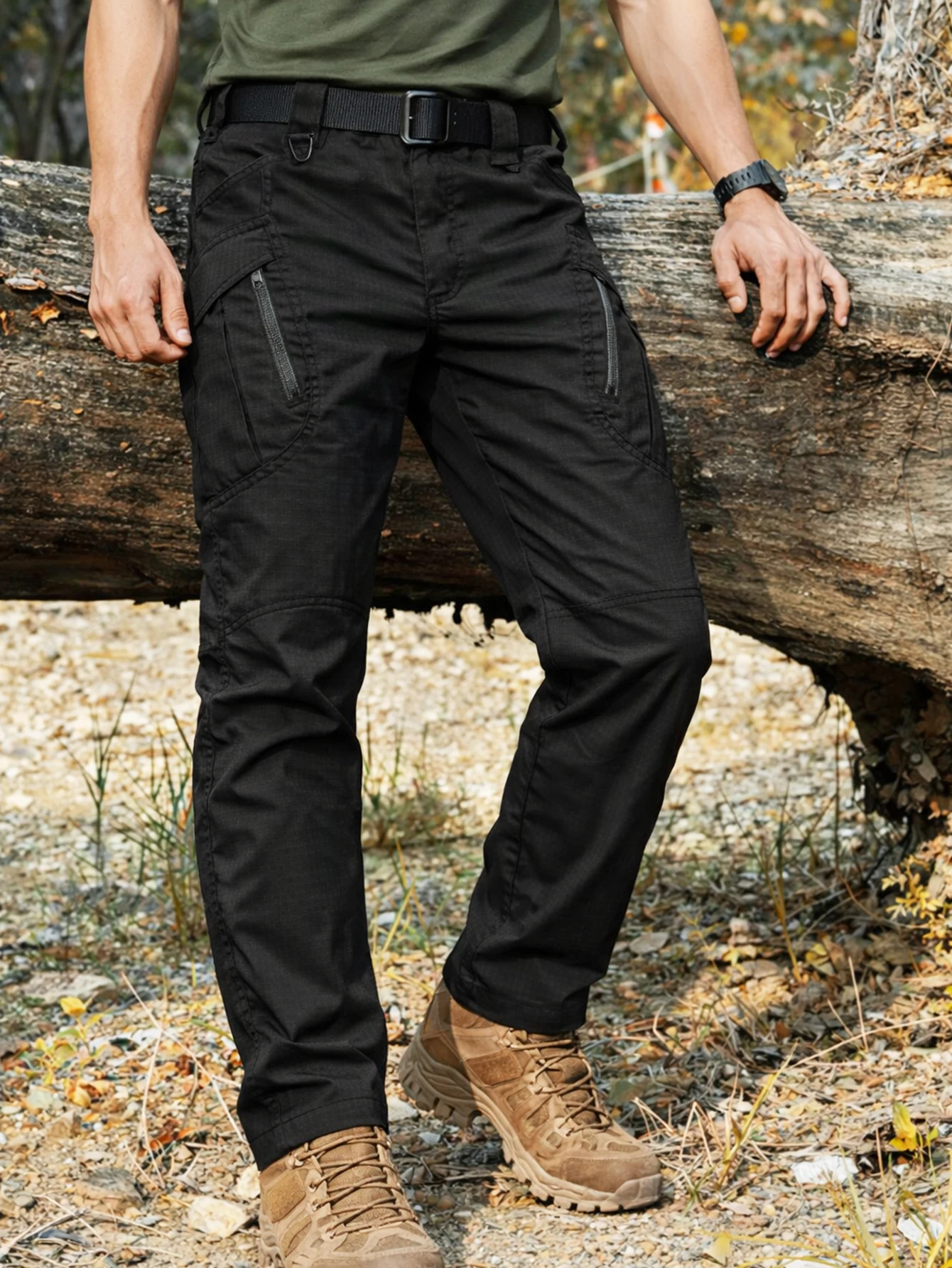Men's Cargo Pants Black, - Image 1